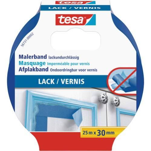 tesa LACK 56731-00002-02 Ruban de masquage bleu (L x l) 25 m x 30 mm 1 pc(s)