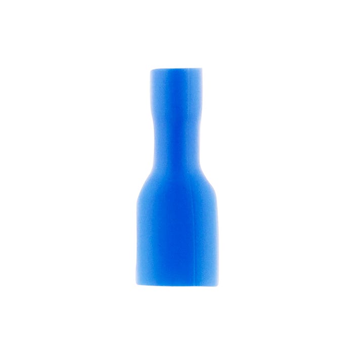 10 cosses bleu clips femelles isolés 6,3 mm - Zenitech 0