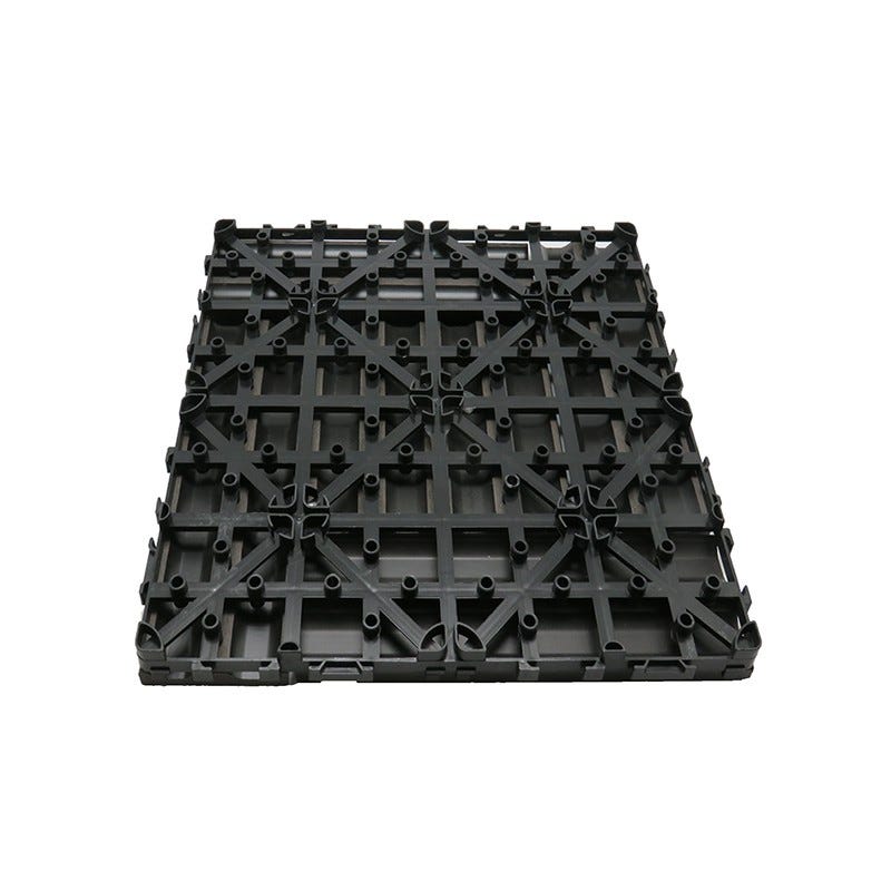 Dalle de terrasse bois composite Modular 30 x 30 cm / ep 2,5 cm Gris carbone - Surface couverte en m² - 0.091 par dalle 1