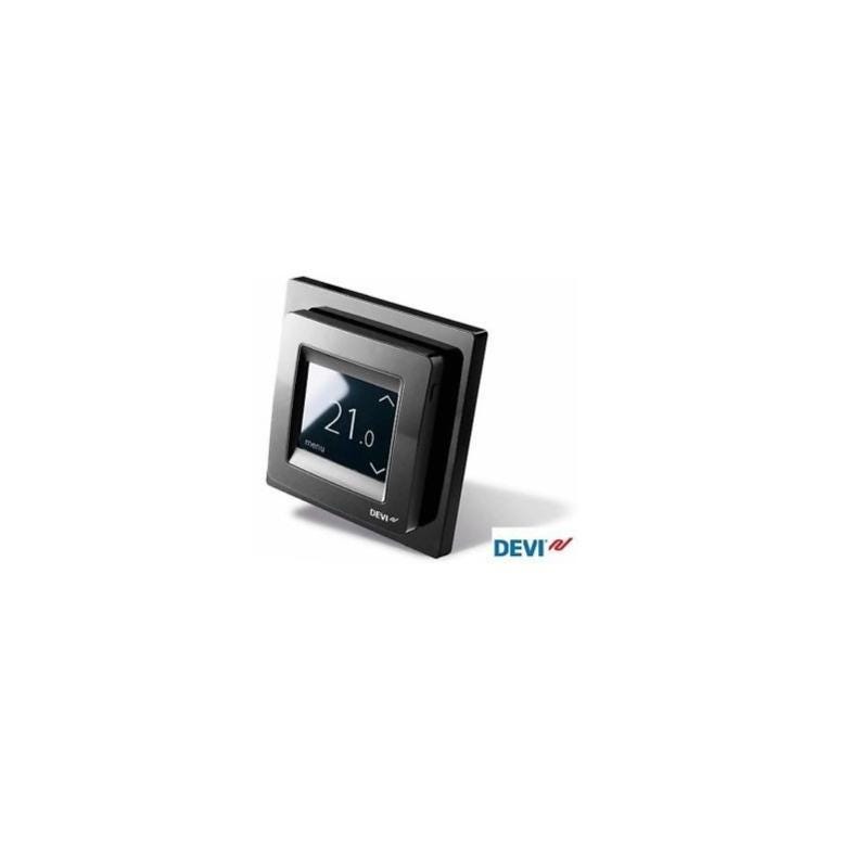 Thermostat Devireg Touch Deleage Noir pour plancher chauffant 140F1069 0