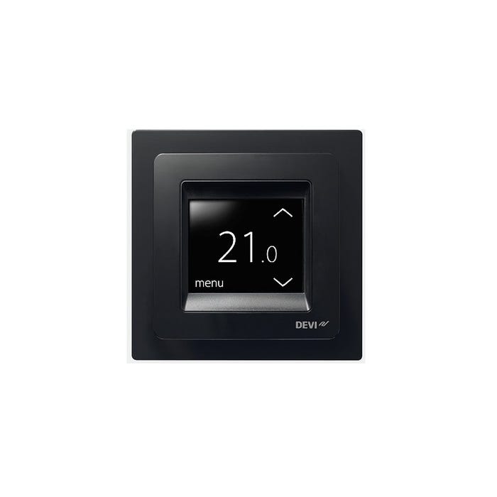 Thermostat Devireg Touch Deleage Noir pour plancher chauffant 140F1069 1