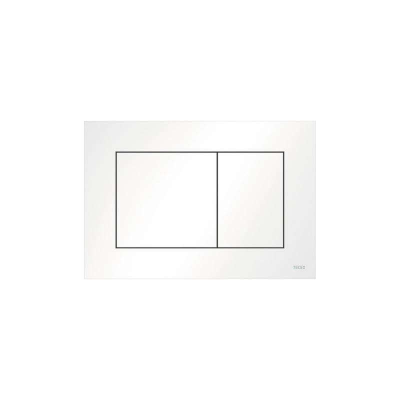 Tece TECEnow Plaque de commande double touche, Blanc brillant (9240400) 0