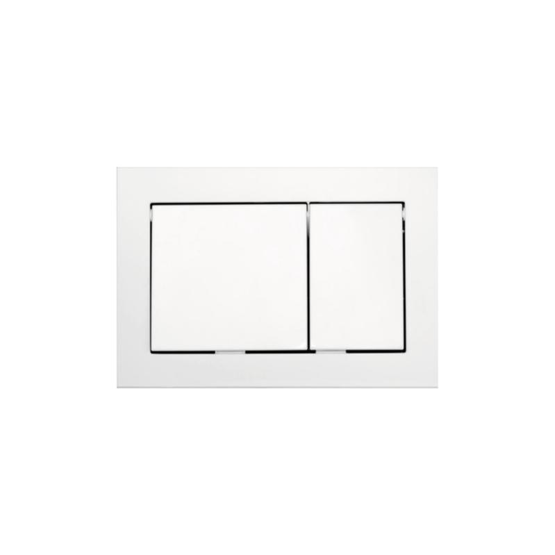 Tece TECEbase Plaque de commande double touche, Blanc (9240700)