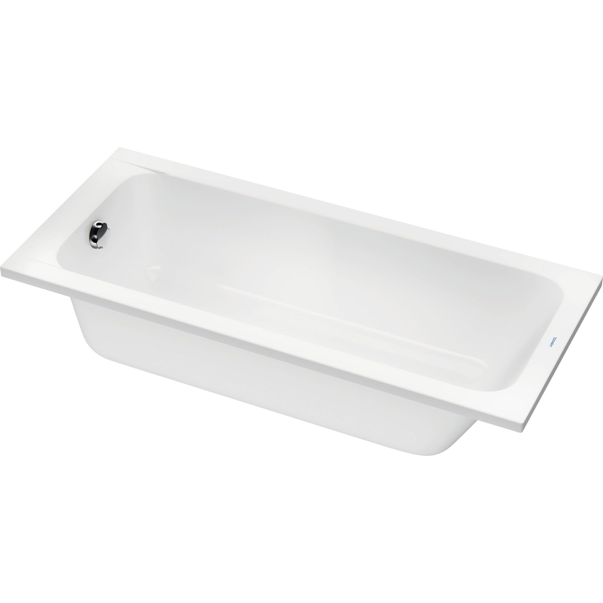 Duravit D-Code baignoire rectangulaire 1600 x 700 mm - Acrylique blanc 0