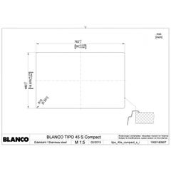 Blanco Évier TIPO 45 S Compact 780x500 mm, inox brillant 3