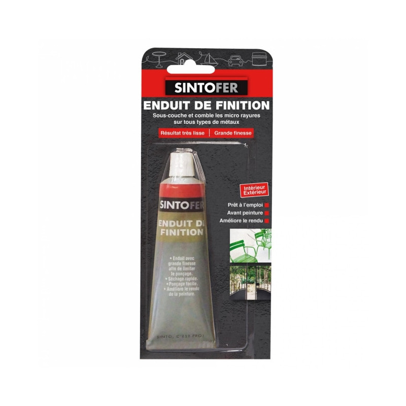 Enduit Métal de Finition - Tube de 85g - Sintofer