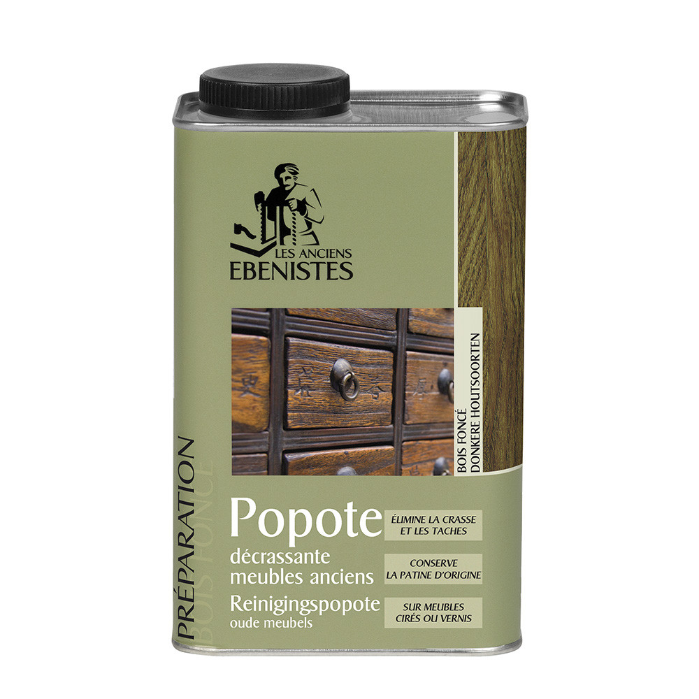 POPOTE DECRASSANTE BOIS FONCES 1L - Les anciens ébénistes