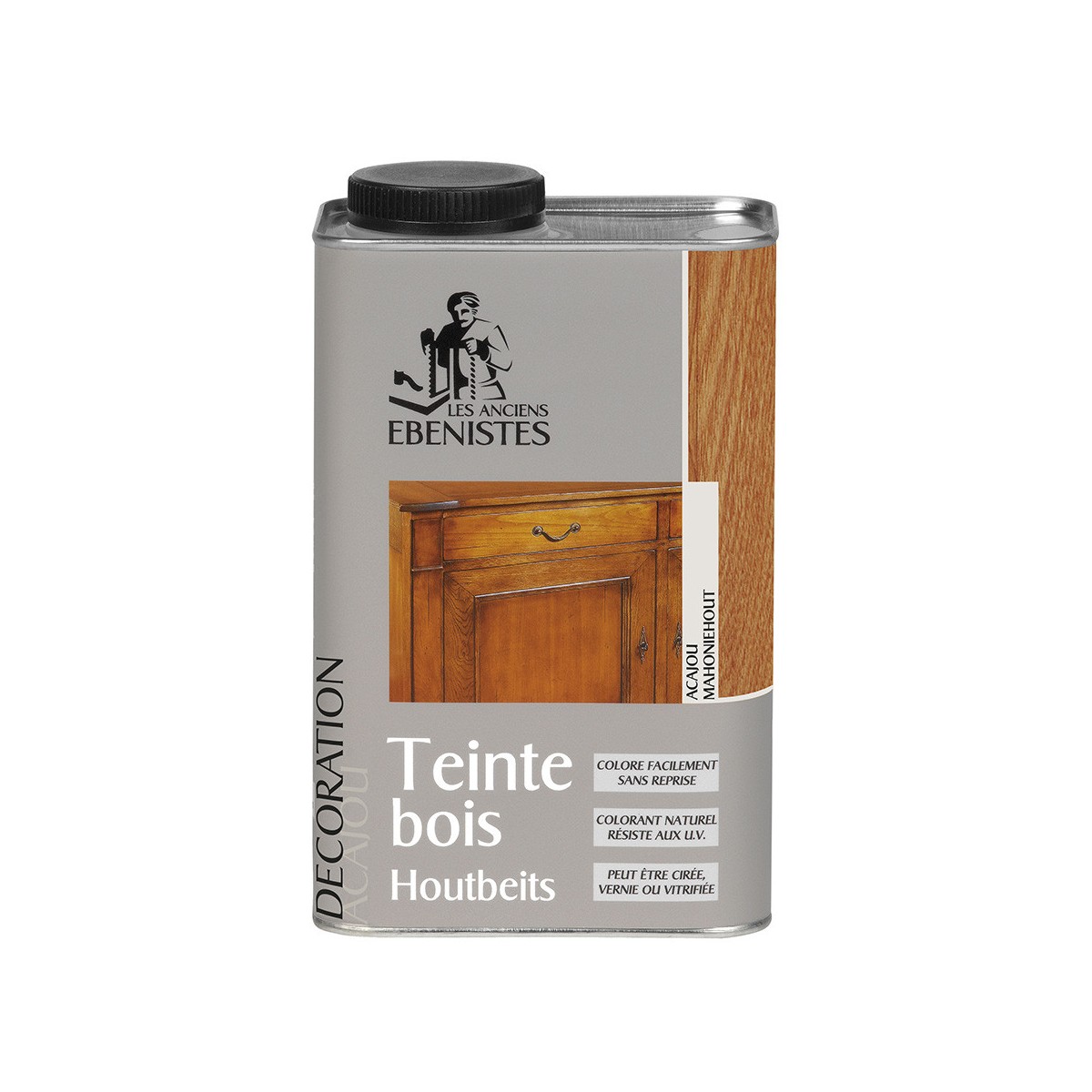 TEINTE BOIS 950ML ACAJOU - Les anciens ébénistes