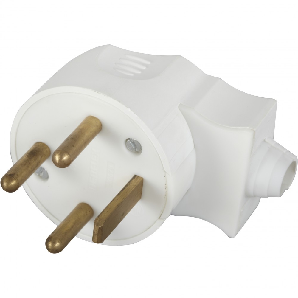 Fiche électrique mâle 3 pôles + terre, 20.0 A, DEBFLEX