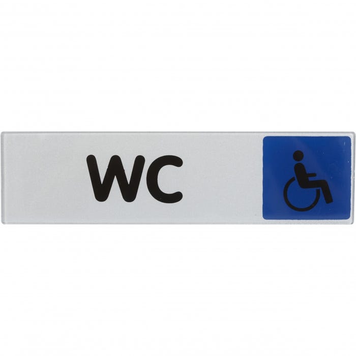 Plaque toilettes handicapés Novap en plexi couleur 170x45mm - NOVAP - 4033693 5