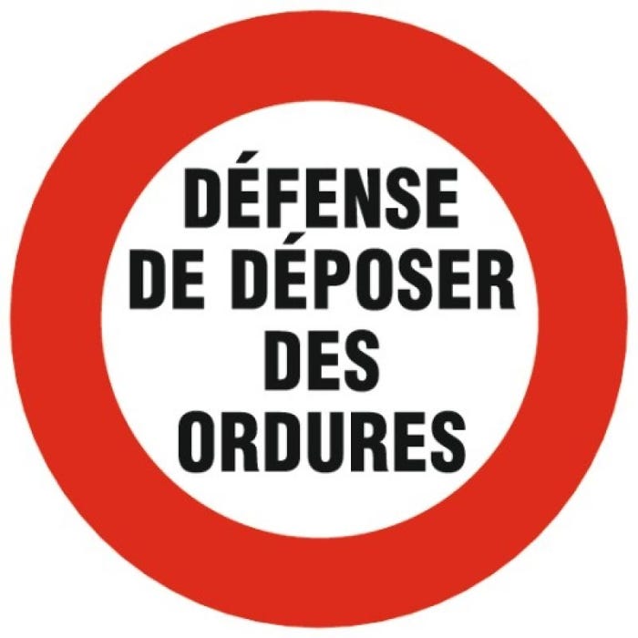 Panneau d’interdiction rond 300mm ''Défense de stationner sortie de voitures'' - NOVAP - 4060323 4