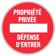 Panneau d’interdiction rond 300mm ''Propriété privée'' - NOVAP - 4061368 0