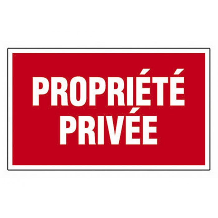 Panneau de signalisation rectangulaire Novap - Propriété privée 4