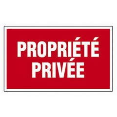 Panneau de signalisation rectangulaire Novap - Propriété privée 5