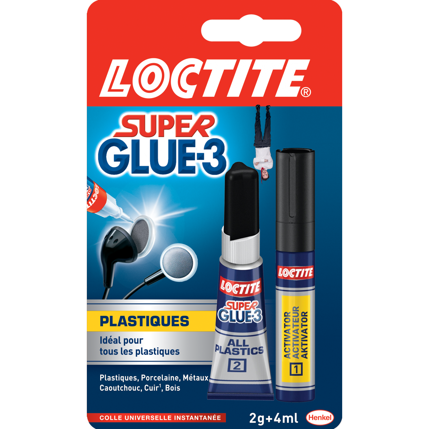 SUPER GLUE3 PLASTIC 2G+FLA.4ML LOCTITE - 1601764 3