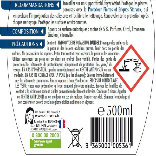 Starwax Mousse active spécial inserts poêle & cheminée (500 ml) au