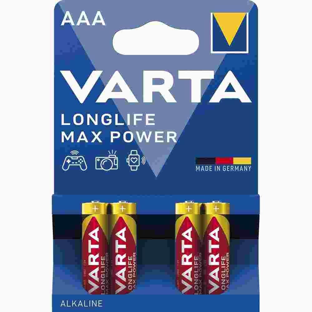 4 Piles LongLife VARTA AAA Max Power Alcaline 5
