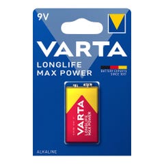Pile LongLife VARTA 9V Max Power Alcaline 6