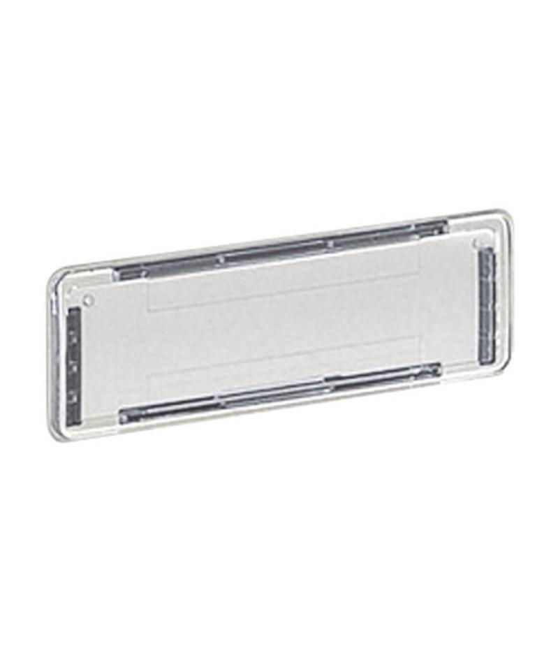 Porte-nom H.2.5 x l.10 x P.0.5 cm DECAYEUX, transparent