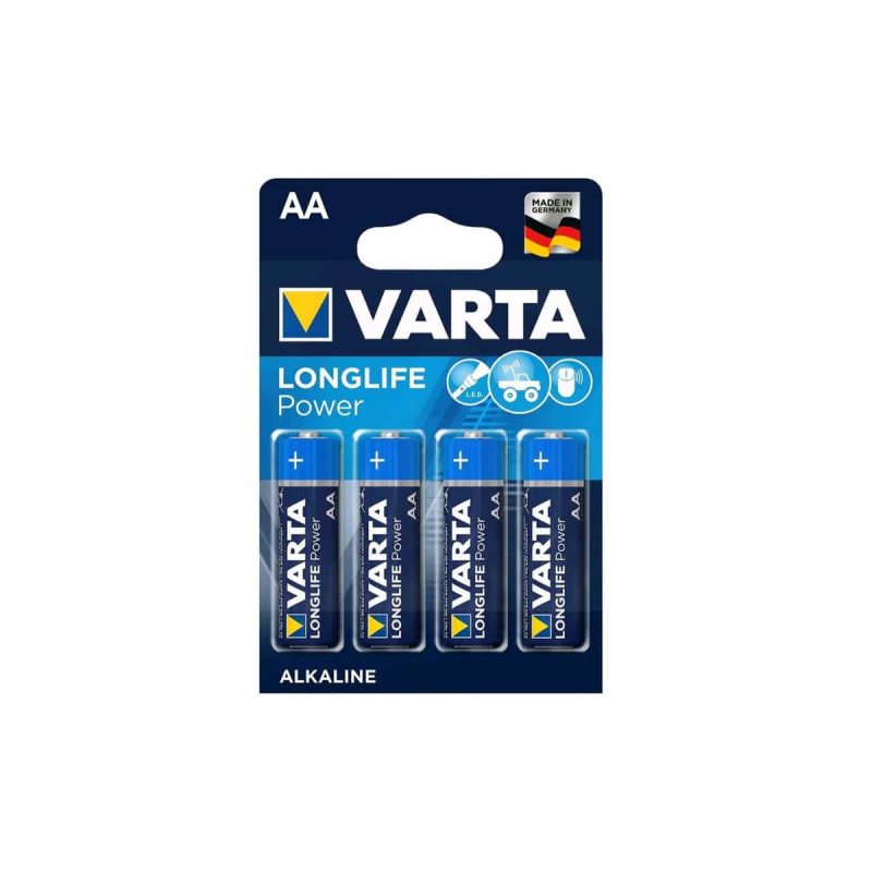 4 Piles LR6 AA VARTA Alcaline