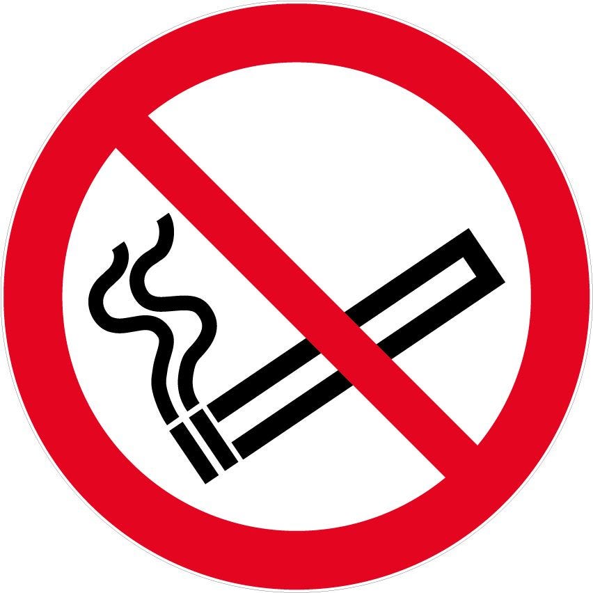Panneau d’interdiction rond 300mm ''Défense de fumer'' - NOVAP - 4061412 0