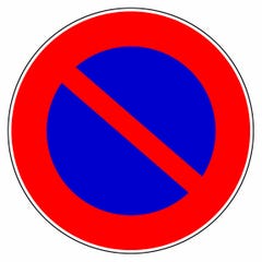 Panneau d’interdiction rond 300mm ''Stationnement interdit'' - NOVAP - 4060309 5