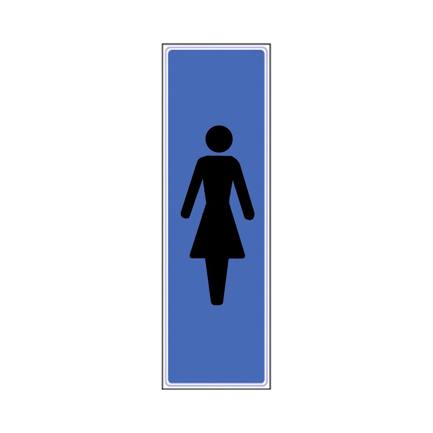 Plaquette signalétique plexiglas de couleur Pictogramme femme 0