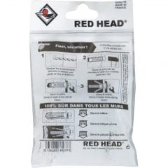 kit chevilles à expansion coffre fort RED HEAD, Diam.14 x L.55 mm 2