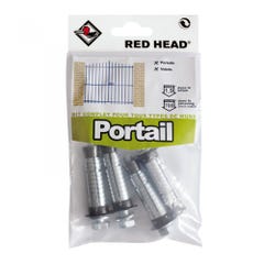 kit chevilles à expansion portail RED HEAD, Diam.14 x L.55 mm 0