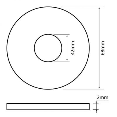 Joint WC pour soupape IDEAL STANDARD l.9.5 x H.15 x P.1 cm ❘ Bricoman