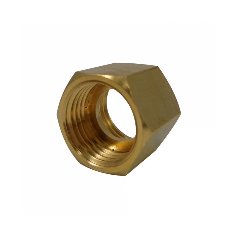 Manchon double femelle avec butée laiton - à visser - 270AB - pour tube cuivre - Dimensions: 26x34 - Qté: x1