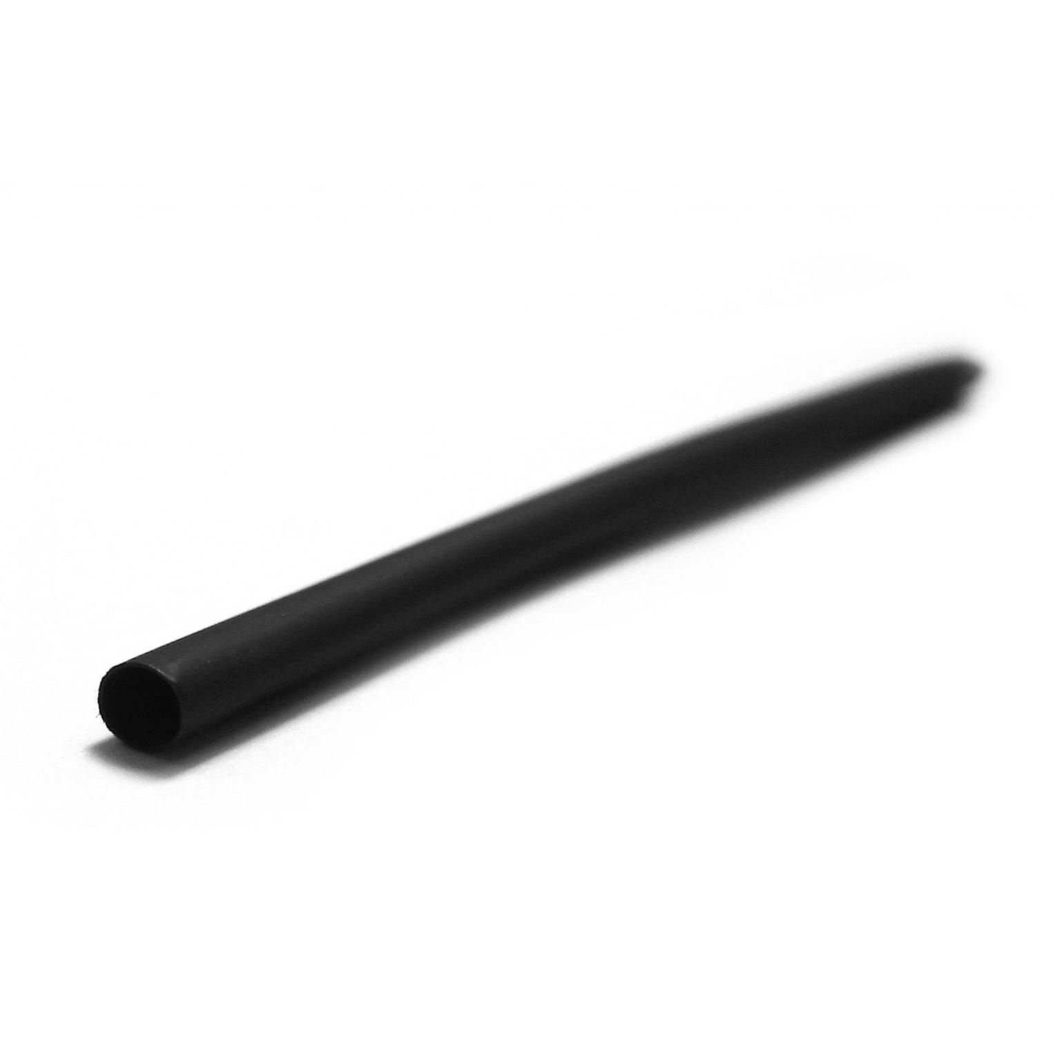 Gaine thermorétractable noir, L.1 m, Diam.6.4 mm, ZENITECH 0