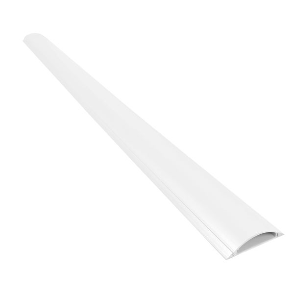 DEBFLEX Cache-câble blanc pour moulure, H.100 x P.7 cm