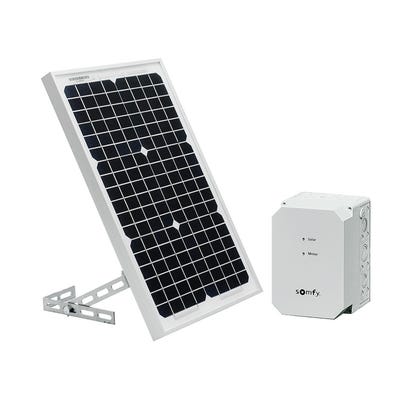 Kit d'alimentation solaire pour moteur de portail ou de porte de garage - Somfy