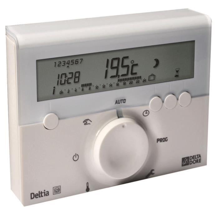 Delta Dore Thermostat D'ambiance Deltia 8.00 Programmable Électronique