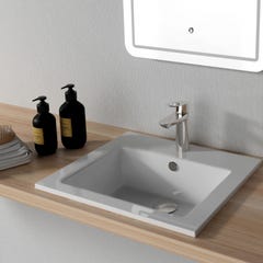Vasque à encastrer rectangulaire en céramique 0
