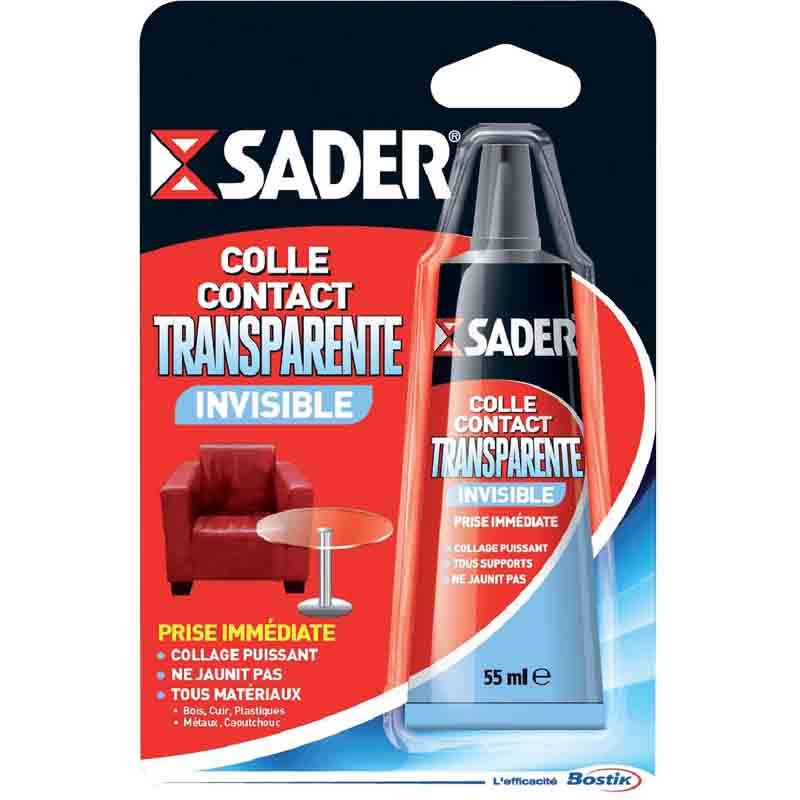 Colle gel contact néoprène SADER - Invisible - Prise immédiate - 55ml 2
