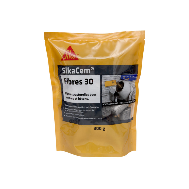 Fibres structurelles macro-synthétiques SIKA SikaCem Fibre 30 - 300g