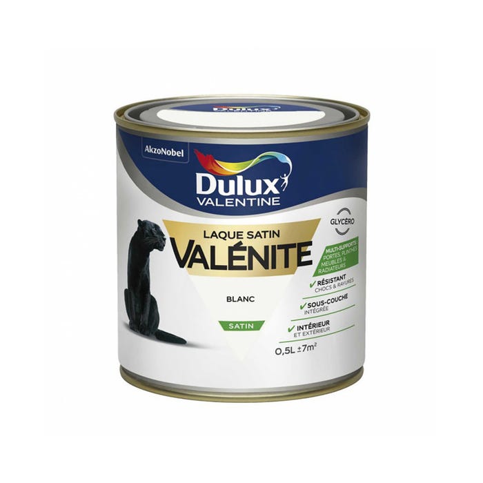 Laque Valénite - satin - 0,5L DULUX VALENTINE 0