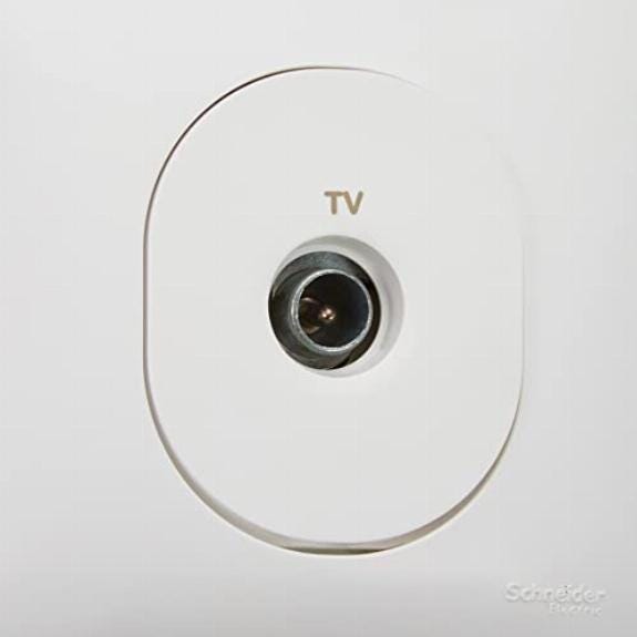 Ovalis - Prise TV - Blanc 4