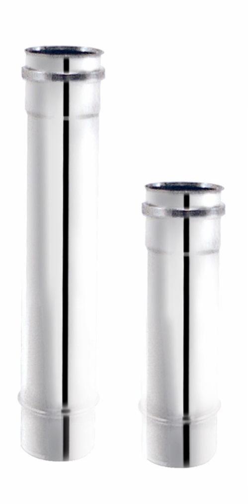 Conduit droit Apollo Pellets - Lg 330 mm - finition : noir mat