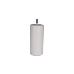 Pied Meuble Cylindrique 68x150mm - Hêtre Laqué Blanc 2
