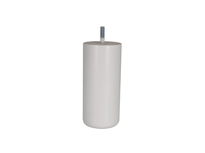 Pied Meuble Cylindrique 68x150mm - Hêtre Laqué Blanc