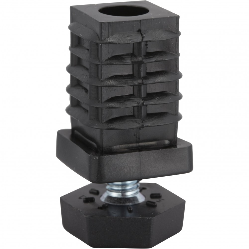 Embout carré à enfoncer plastique à emboîter H.25 x l.25 mm