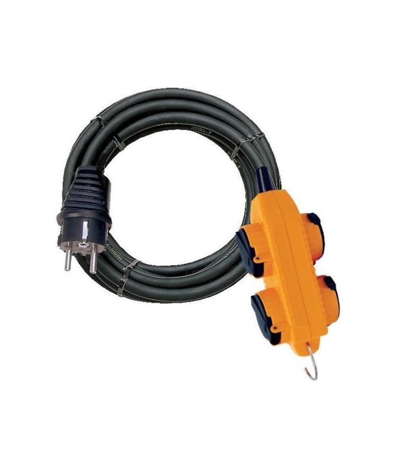 Rallonge socle anti-choc 5m brennenstuhl - ip44 - 3g1.5 - 1151711