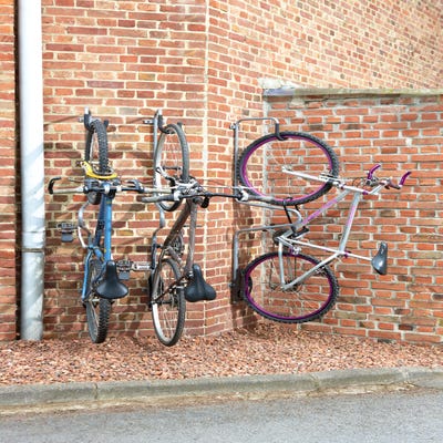 Support accroche 5 vélos mural - Mottez B130P
