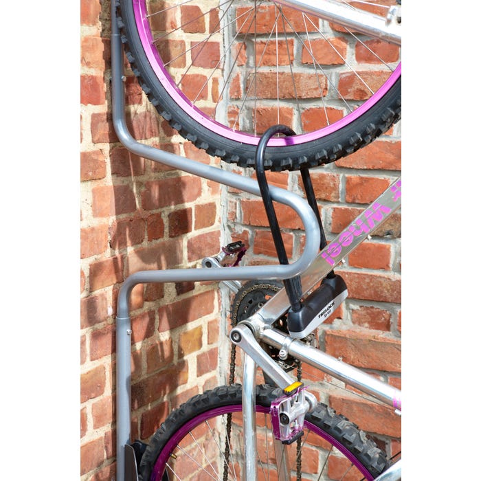 MOTTEZ - Range vélo mural individuel "antivol" - B123P 2