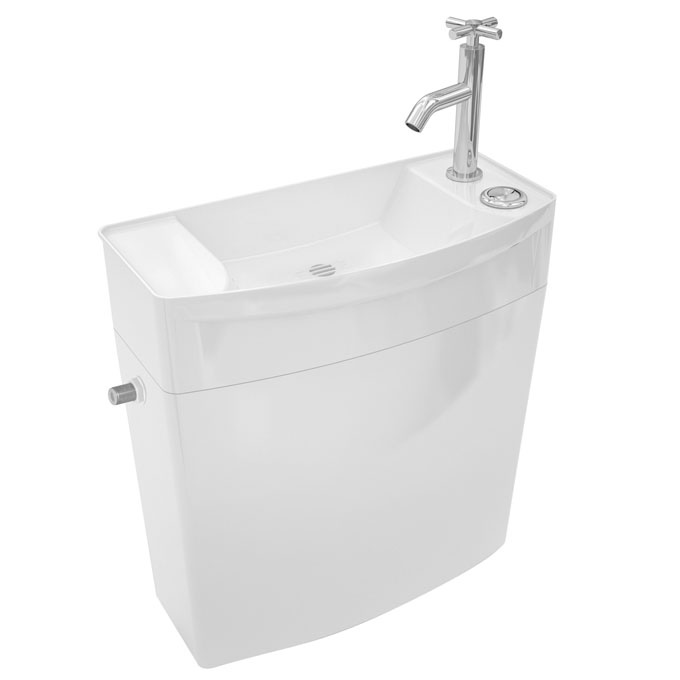 WIRQUIN Réservoir WC polyéthylène bas combiné Lave-Main+Robinet ISE'O