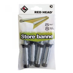 kit chevilles à expansion store de terrasse RED HEAD, Diam.16 x L.65 mm 0