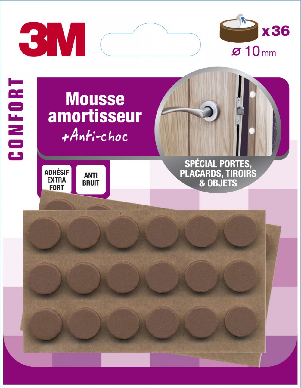 Lot de 36 amortisseurs en mousse 3M